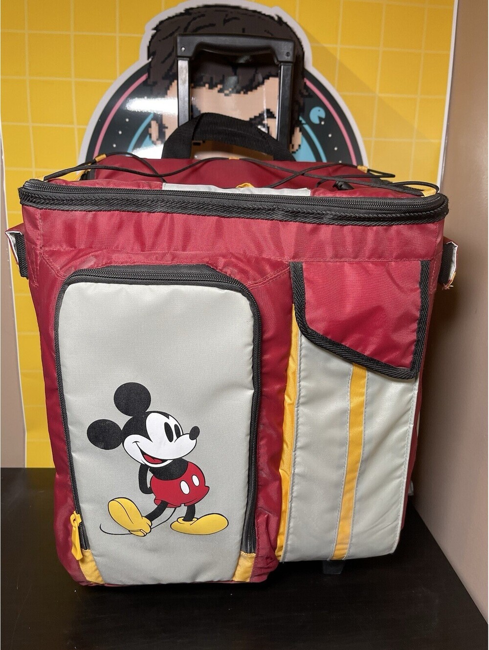 Disney Mickey Mouse Large Cooler Travel Bag With Wheels And Adjustable Handle